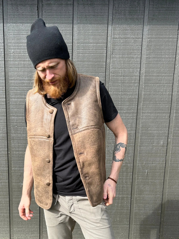 The rancher sheepskin vest